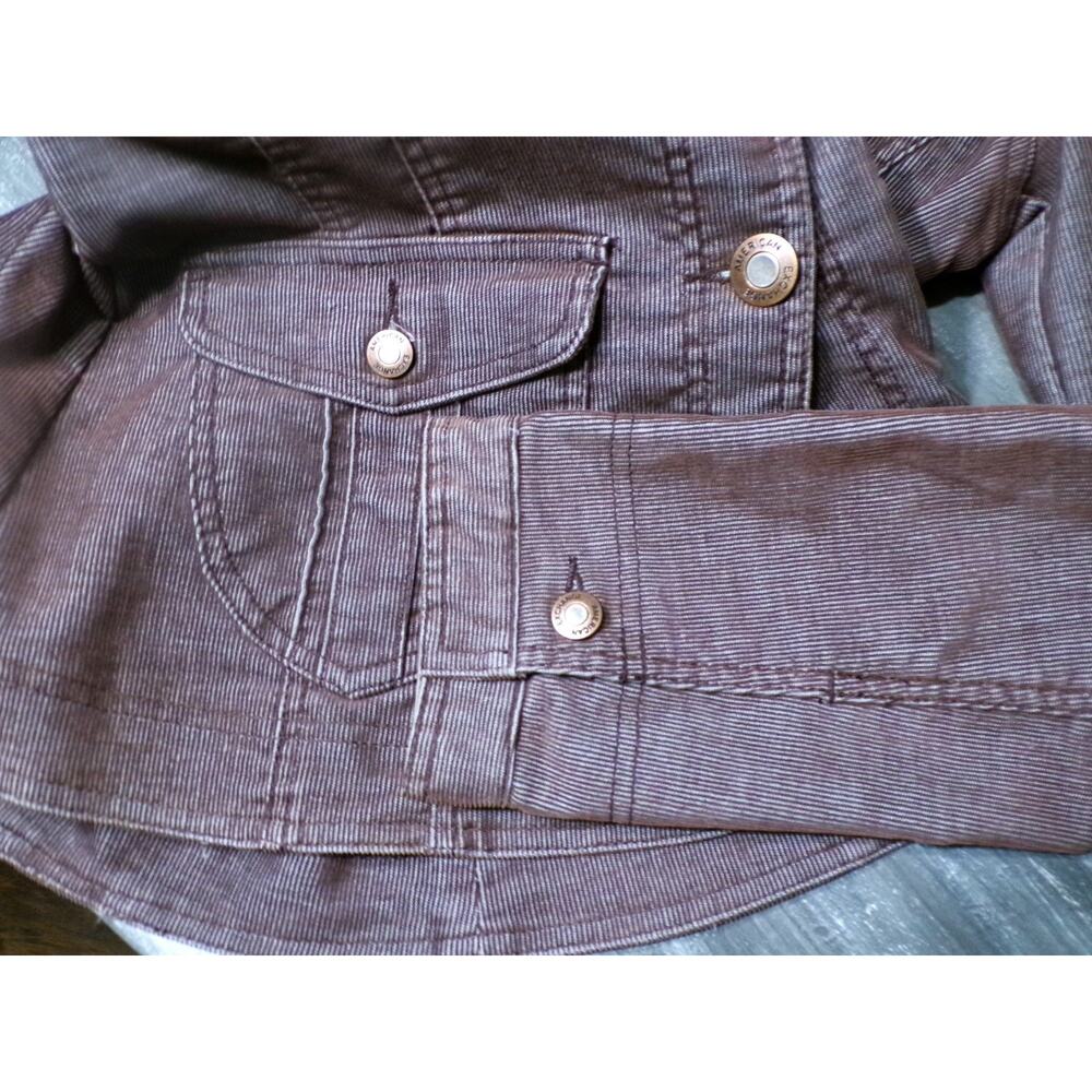 Y2k Blazer L Flare Pants 32x33 Burgundy Corduroy Grunge Boho American Exchange - Picture 15 of 16